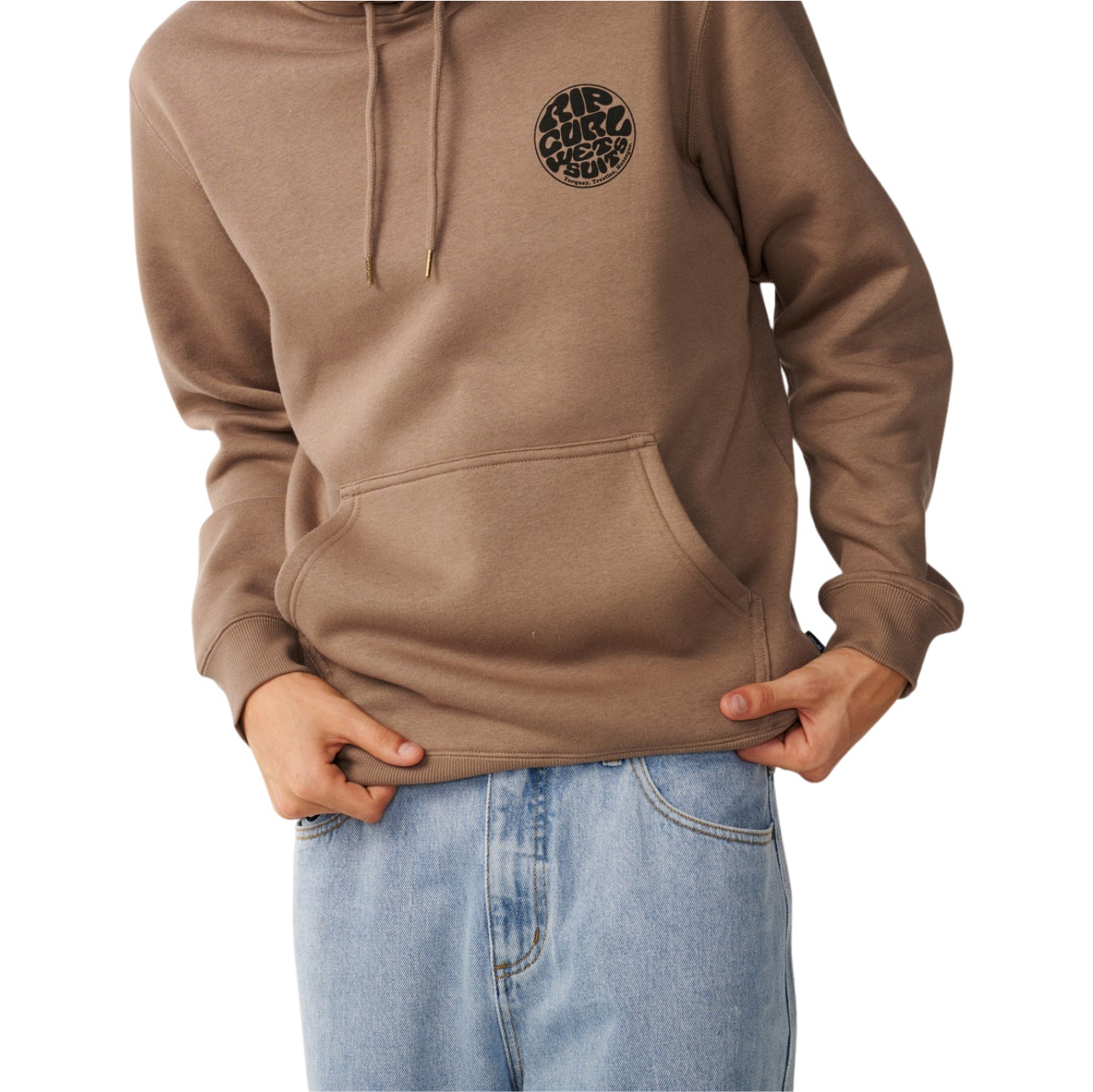 2026 Rip Curl Mens Wetsuit Icon Hoodie CFEGM9 - Walnut